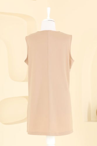 moda selvim طقم بني فاتح PL9135 - Thumbnail