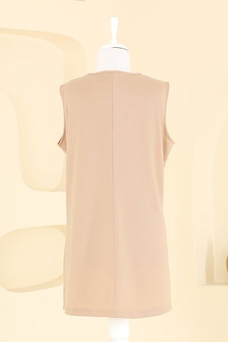 moda selvim طقم بني فاتح PL9135 - Thumbnail