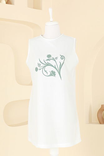 moda selvim طقم أخضر باهت PL9135 - Thumbnail