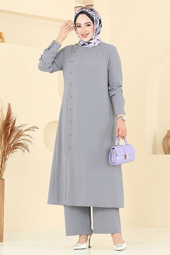 moda selvim Combined PL9136 Gray - Thumbnail