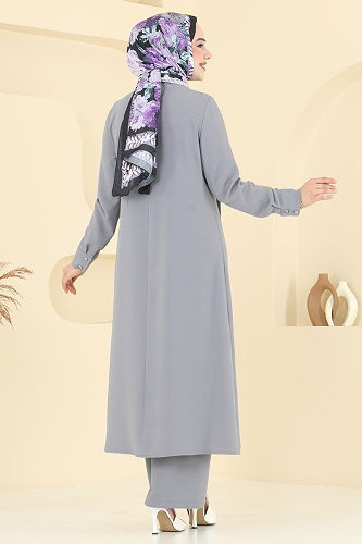 moda selvim Combined PL9136 Gray - Thumbnail