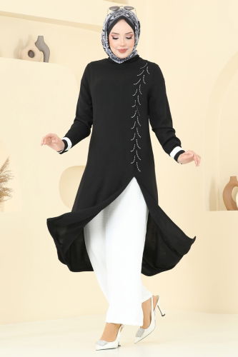 moda selvim Combined PL9137 Black&Ecru - Thumbnail