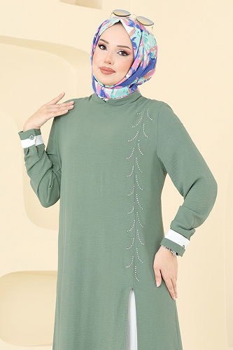 moda selvim Combined PL9137 Mint&Ekru - Thumbnail