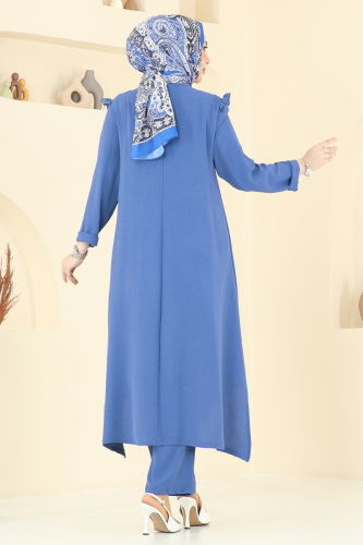 moda selvim طقم ازرق PL9139 - Thumbnail
