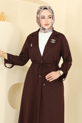 moda selvim طقم بني PL9140 - Thumbnail