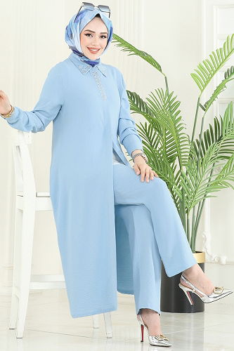 moda selvim Combined PL9144 Baby Blue - Thumbnail