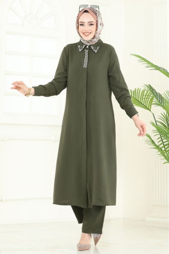 P.L. - طقم اخضر عفني PL9144