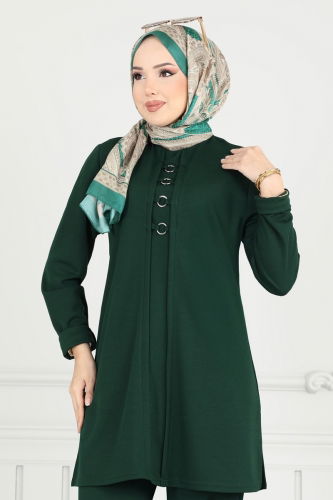moda selvim طقم زيتي PL9146 - Thumbnail