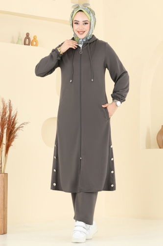 P.L. - طقم رمادي غامق PL9147