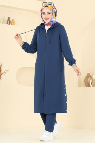 moda selvim طقم ازرق PL9147 - Thumbnail