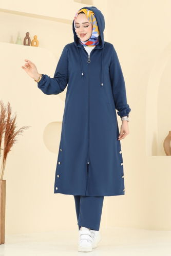 moda selvim طقم ازرق PL9147 - Thumbnail