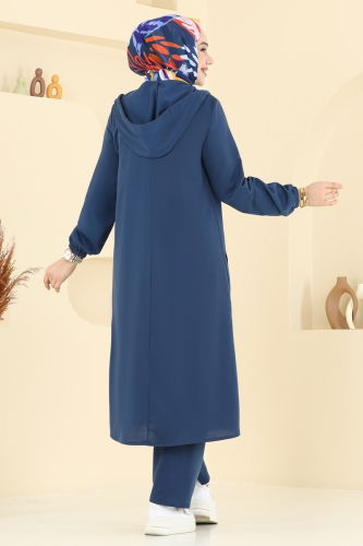 moda selvim طقم ازرق PL9147 - Thumbnail