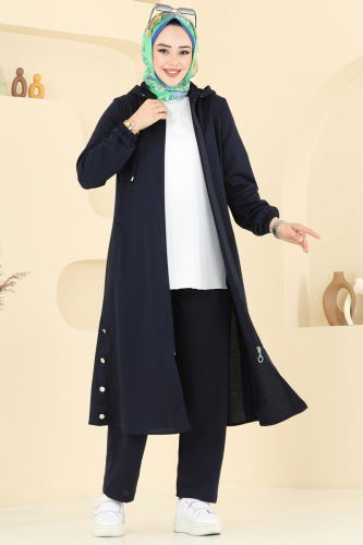 moda selvim طقم كحلي PL9147 - Thumbnail