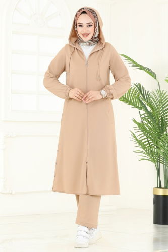 moda selvim طقم بيج PL9147 - Thumbnail