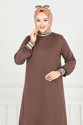 moda selvim Combined PL9148 Brown - Thumbnail