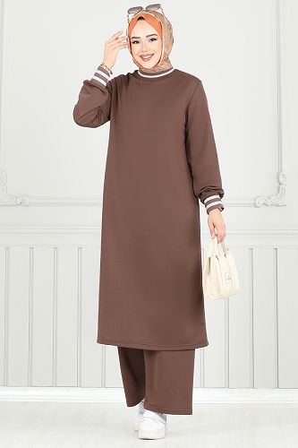 moda selvim Combined PL9148 Brown - Thumbnail