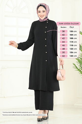 moda selvim Combined PL9149 Black - Thumbnail