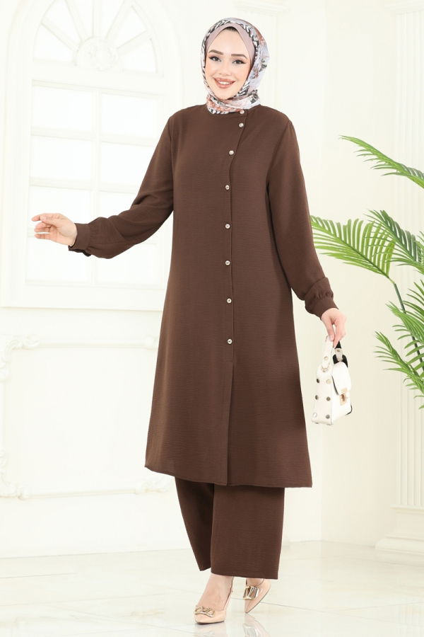 Modaselvim خصم صافٍ20%+20% في سلة التسوق طقم بني PL9149