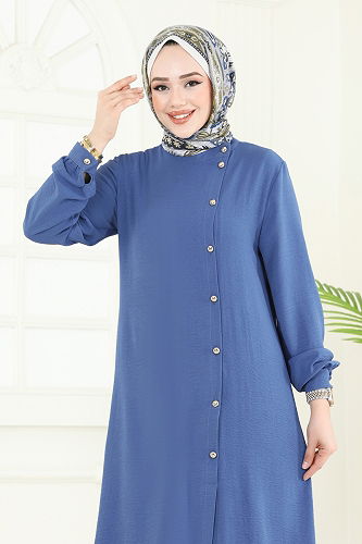 moda selvim طقم ازرق PL9149 - Thumbnail