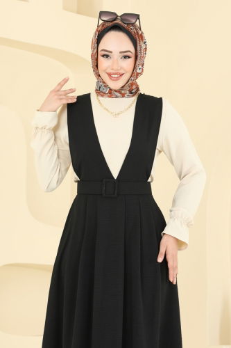 moda selvim طقم أسود PL9152 - Thumbnail