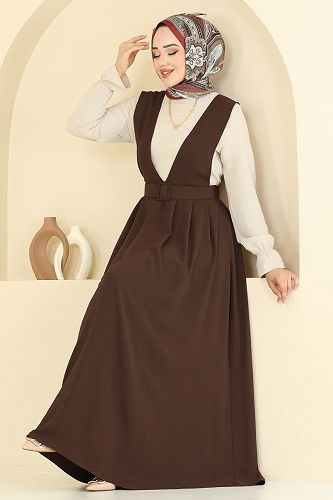 moda selvim طقم بني PL9152 - Thumbnail