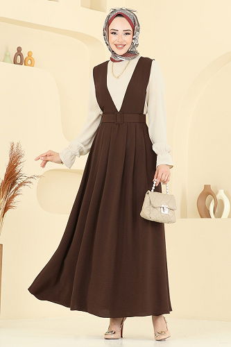 moda selvim طقم بني PL9152 - Thumbnail