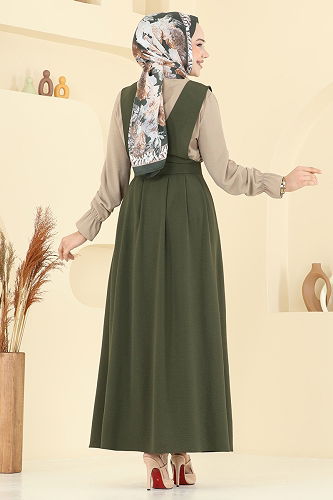 moda selvim طقم اخضر عفني PL9152 - Thumbnail