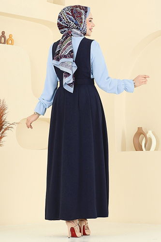 moda selvim Combined PL9152 Light Navy Blue - Thumbnail
