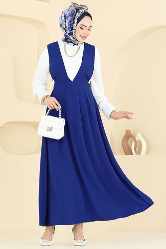 moda selvim طقم نيلي PL9152 - Thumbnail