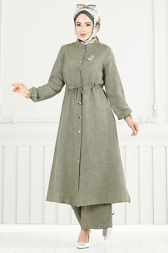 moda selvim Combined PL9154 Almond Green - Thumbnail