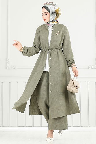 moda selvim Combined PL9154 Almond Green - Thumbnail