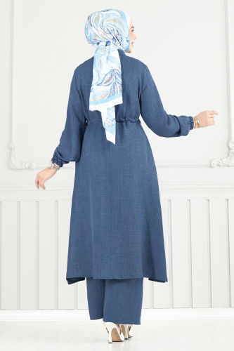 moda selvim طقم ازرق PL9154 - Thumbnail