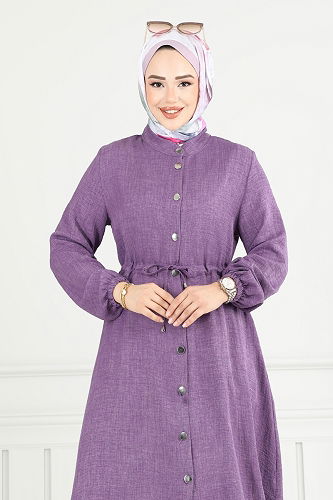 moda selvim طقم ليلكي PL9154 - Thumbnail