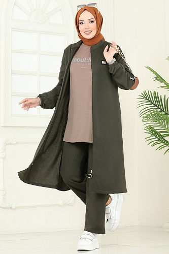 moda selvim Combined PL9164 Khaki - Thumbnail