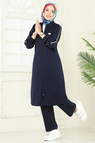 moda selvim Combined PL9164 Navy Blue - Thumbnail