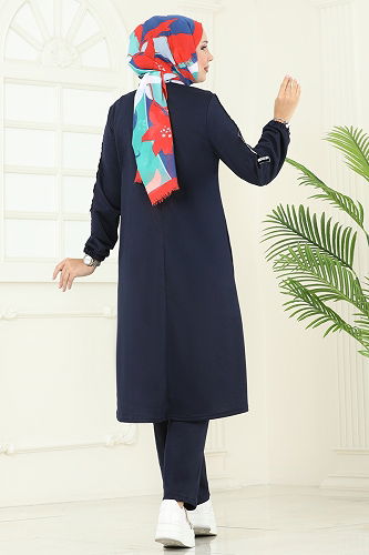 moda selvim Combined PL9164 Navy Blue - Thumbnail