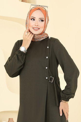 moda selvim طقم اخضر عفني PL9166 - Thumbnail