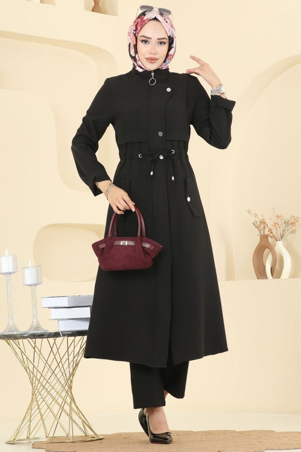 Modaselvim Hijab Combinations Combined PL9168 Black