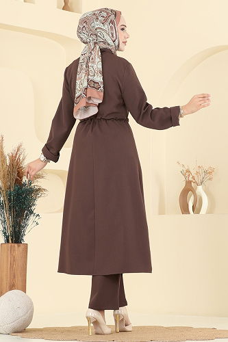 moda selvim Combined PL9168 Brown - Thumbnail