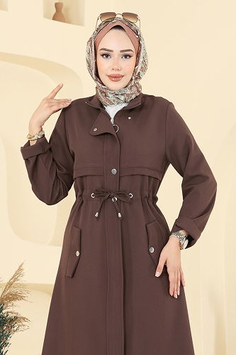 moda selvim طقم بني PL9168 - Thumbnail
