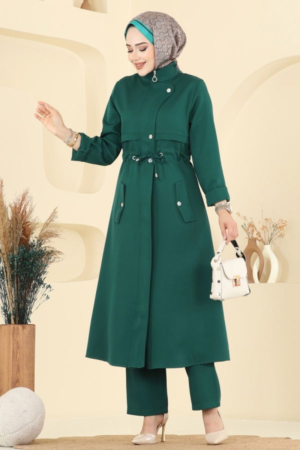 Modaselvim Hijab Combinations Combined PL9168 Emerald