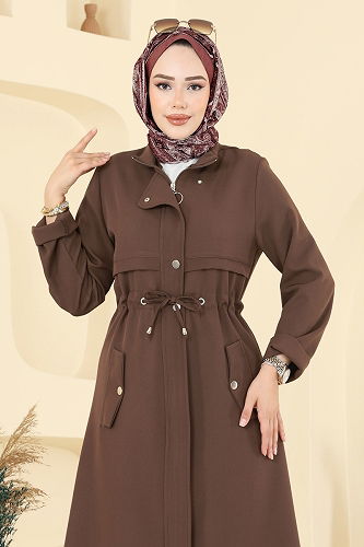 moda selvim طقم بني فاتح PL9168 - Thumbnail