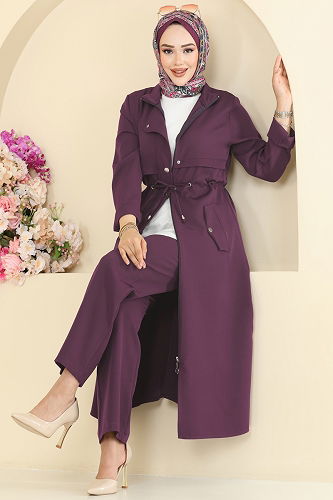 moda selvim Combined PL9168 Purple - Thumbnail