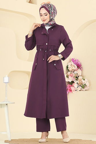 moda selvim Combined PL9168 Purple - Thumbnail