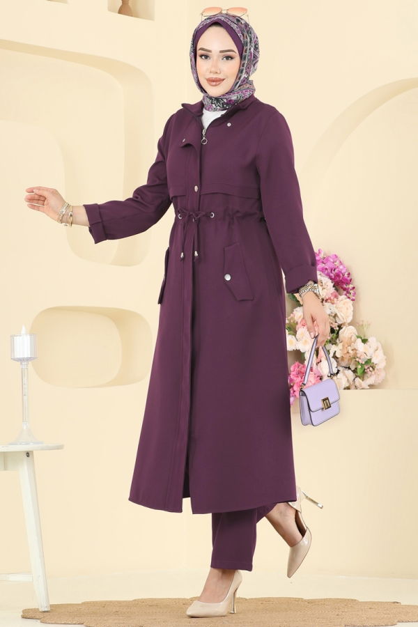 Modaselvim الاطقم طقم أرجواني PL9168