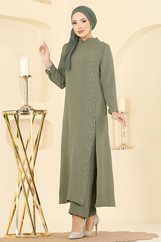 moda selvim Combined PL9175 Almond Green - Thumbnail