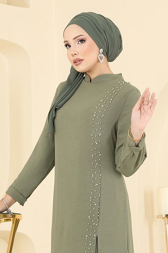 moda selvim Combined PL9175 Almond Green - Thumbnail