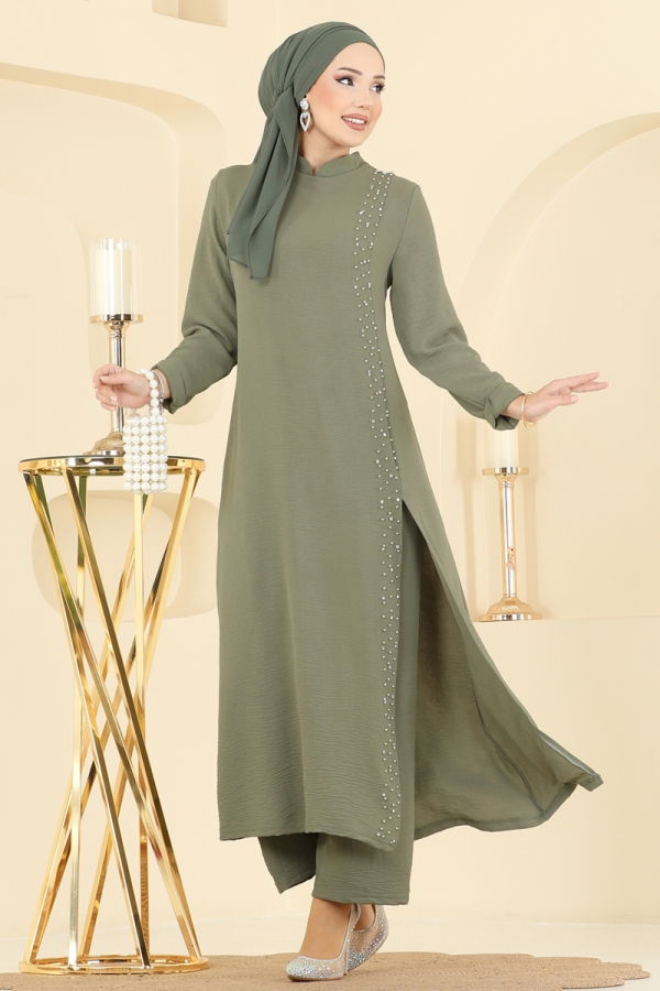 Modaselvim الاطقم طقم أخضر عشبي PL9175