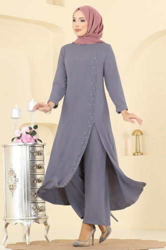 P.L. - طقم رمادي غامق PL9175