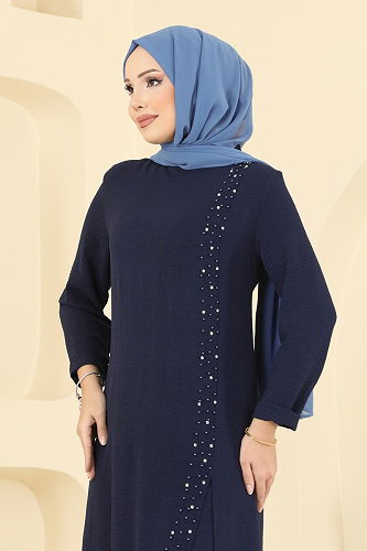 moda selvim طقم كحلي PL9175 - Thumbnail